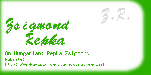 zsigmond repka business card